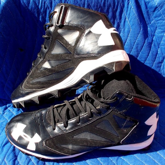 Under Armour Black Cleats - Size 13 - Picture 1 of 7